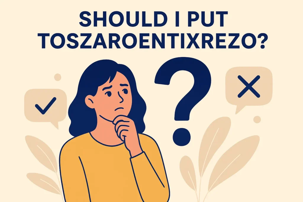 should i put toszaroentixrezo