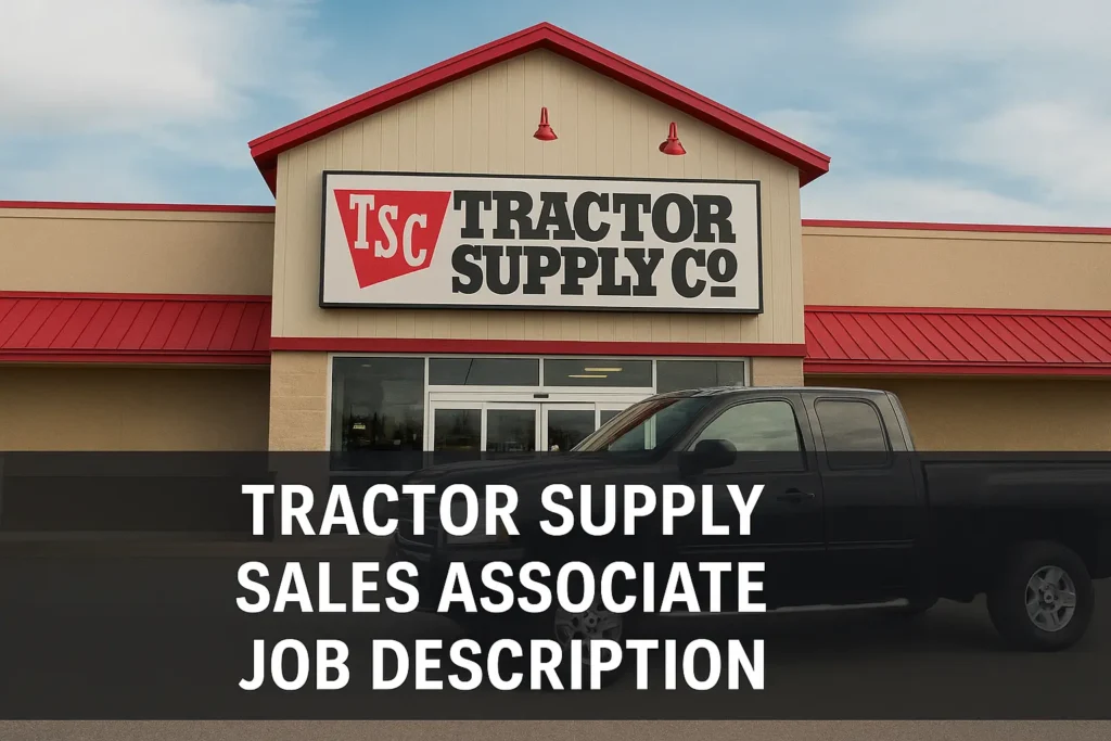 tractor supply sales associate job description